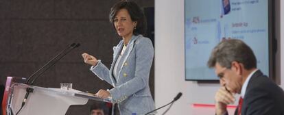 Ana Botín, presidenta de Santander, y José Antonio Álvarez,consejero delegado del grupo