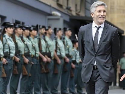 El ministro de Interior Fernando Grande-Marlaska, en un acto de la Guardia Civil celebrado este miércoles.