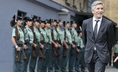 El ministro de Interior Fernando Grande-Marlaska, en un acto de la Guardia Civil celebrado este miércoles.