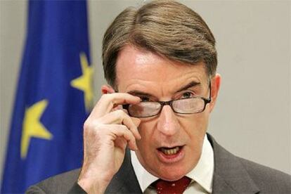 El comisario de Comercio, Peter Mandelson, en una conferencia de prensa el martes en Bruselas.