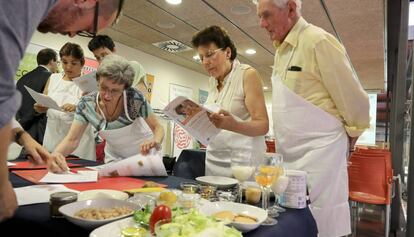 Taller de cocina para personas con disfagia.