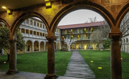 Interior del monasterio de Santo Estevo, convertido actualmente en Parador, en la provincia de Ourense.