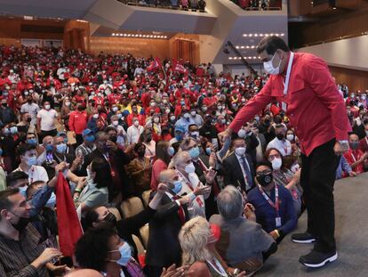 El presidente de Venezuela, Nicolás Maduro, durante un acto del V Congreso de su partido, la semana pasada en Caracas.