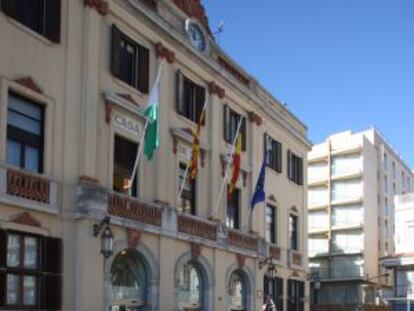 Intervención en el Ayuntamiento de Lloret de Mar, el pasado viernes.