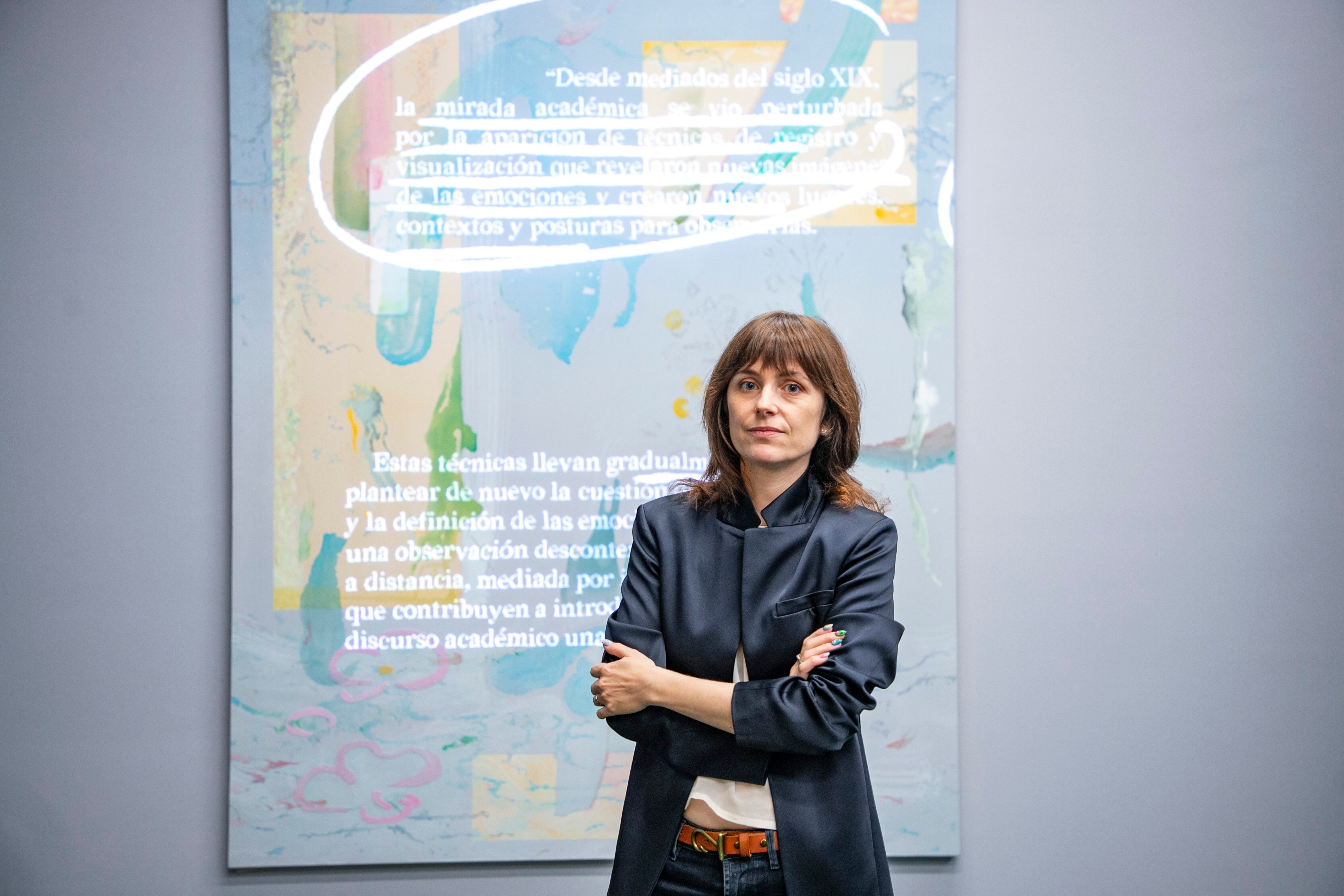 Elsa-Louise Manceaux en el Museo Jumex, el 24 de septiembre.
