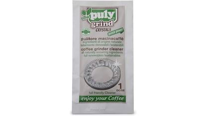 Pack de 20 sobres monodosis para limpiar molinillos de café.