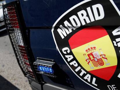 Control policial en Madrid.