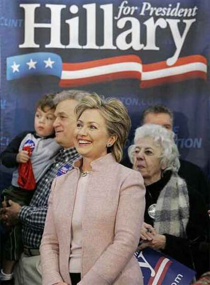 Hillary Clinton, durante un mitin en Davenport el pasado junio.