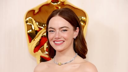 Emma Stone, a su llegada a la alfombra roja.