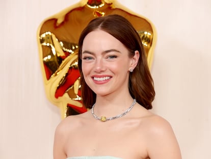 Emma Stone, a su llegada a la alfombra roja.