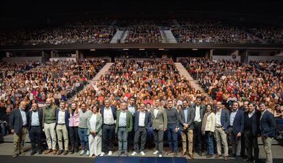 Presentación de la nueva empresa a la plantilla, ayer en el WiZink Center de Madrid.