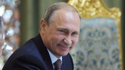 El presidente Vladímir Putin, en un encuentro de la Organización de Defensa Colectiva en Dushanbé hace dos semanas.