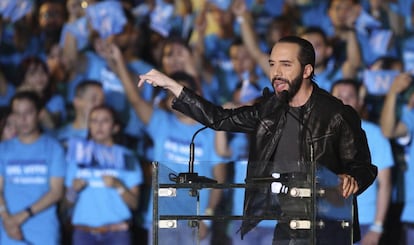 Nayib Bukele, candidato presidencial de El Salvador.