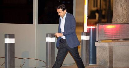 El consejero de OHL, Javier López Madrid, tras declarar en la Audiencia Nacional por la Operación Lezo.