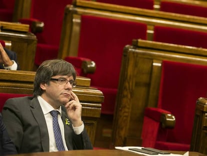 O presidente da Catalunha Carles Puigdemont.