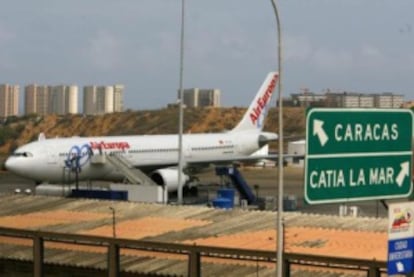 El aeropuerto internacional de Maiquetía.