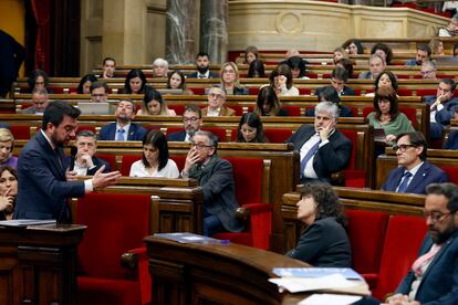 El presidente de la Generalitat, Pere Aragonès