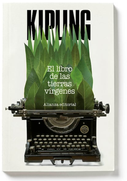 Portada para 'El libro de las tierras vírgenes' de Kipling en El Libro de Bolsillo.