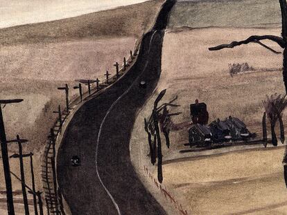 <i>En la carretera a Mount Vernon</i> (1934), de Aleksandr Deineka (de la exposición de la Fundación March).