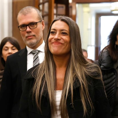 Dvd 1250 (22-01-25). Miriam Nogueras, portavoz de Junts, este miércoles a su llegada al Congreso.