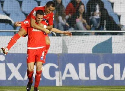 Carmelo celebra su gol