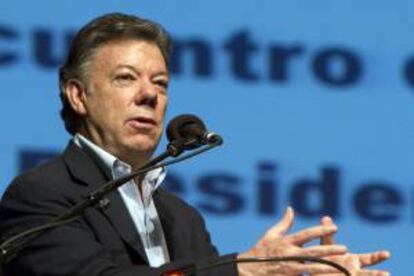 En la imagen, el presidente colombiano, Juan Manuel Santos. EFE/Archivo