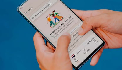 Navegador en un smartphone con Android