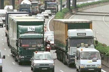 Una autopista cercana a Toulouse (Francia).