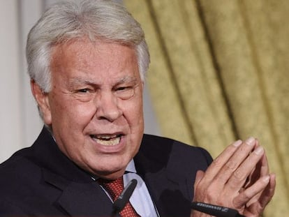 Felipe González, el gener del 2015.