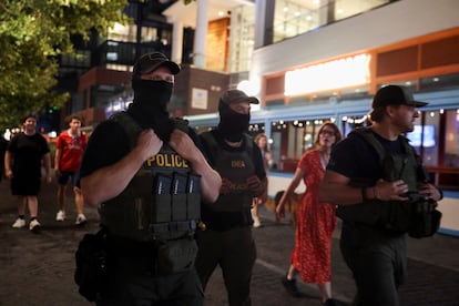 Operativos de seguridad en Washington, el 13 de agosto de 2025.