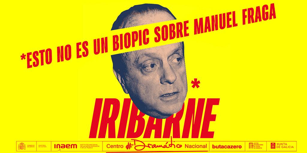 Cartel promocional de 'Iribarne' en el Teatro Infanta Isabel.