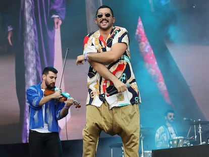 La banda Mashrou Leila, en un concierto en Londres en 2019.