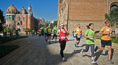 Corredors al Recinte Modernista de Sant Pau.