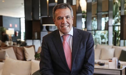 El abogado Fernando Osuna fotografiado en el hotel Los Galgos de Madrid. 