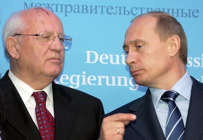 Putin y Gorbachov