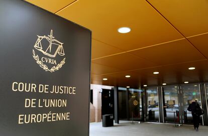 Entrada del Tribunal de Justicia Europeo, en Luxemburgo en enero de 2017.