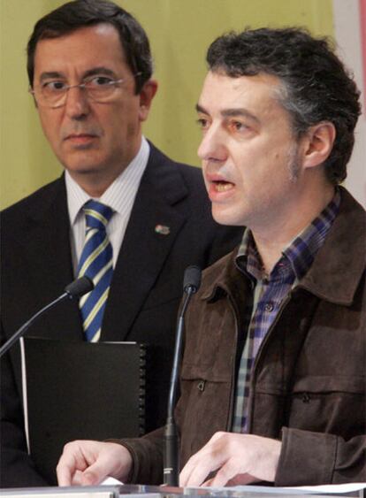 José Luis Bilbao (izquierda) e Iñigo Urkullu