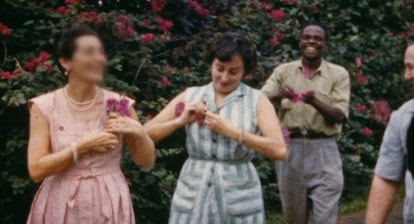 Imágenes de una película casera de españoles, realizada durante el franquismo en la entonces colonia española de Guinea Ecuatorial.