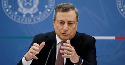 Mario Draghi, primer ministro italiano.