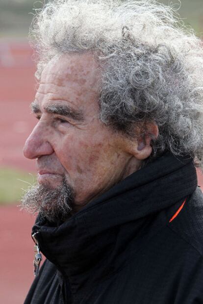 Manuel Pascua, during a training session last Tuesday.