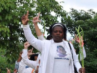 Berta Soler, líder das Damas de Branco, em 2010.