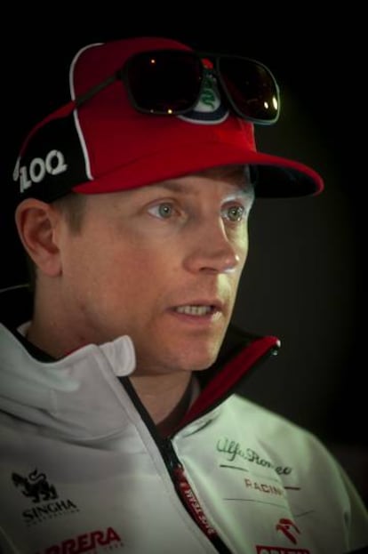 Kimi Raikkonen, durante la entrevista.