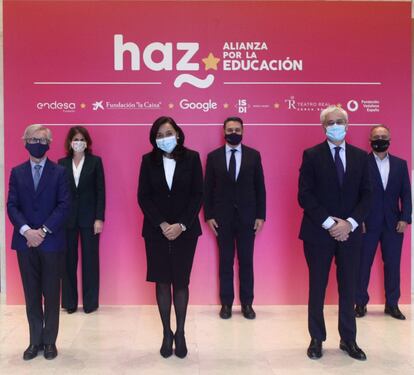 La Fundación La Caixa, Fundación Endesa, Google, ISDI, Teatro Real y Fundación Vodafone España forman parte de la iniciativa Haz, en la que participa el Ministerio de Educación y Formación Profesional, que pretende transformar la sociedad a través de la educación.