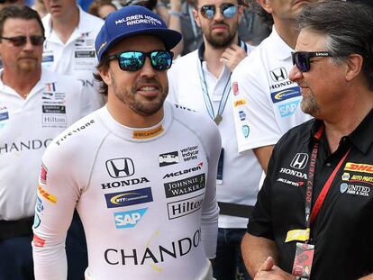 Alonso, tras su carrera en Indianápolis.