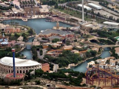 Una vista a&eacute;rea del parque Terra M&iacute;tica de Benidorm.