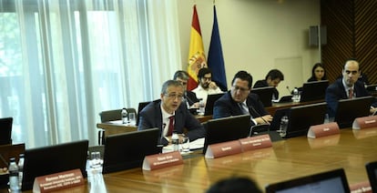 El gobernador del Banco de España, Pablo Hernández de Cos, inaugura la tercera Conferencia de Investigación del Banco de España, el 16 de septiembre.