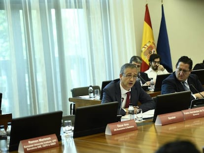 El gobernador del Banco de España, Pablo Hernández de Cos, inaugura la tercera Conferencia de Investigación del Banco de España, el 16 de septiembre.