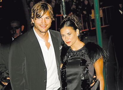 Ashton Kutcher y Demi Moore