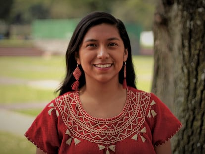 La joven activista climática mexicana Mitzy Violeta Cortés.