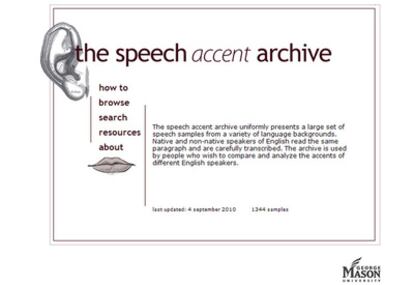 Página web accent.gmu.edu.